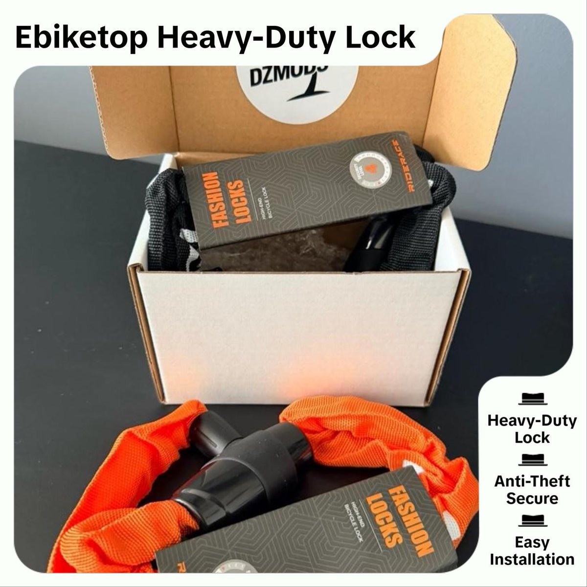 DZ Mods heavy-duty bike lock
